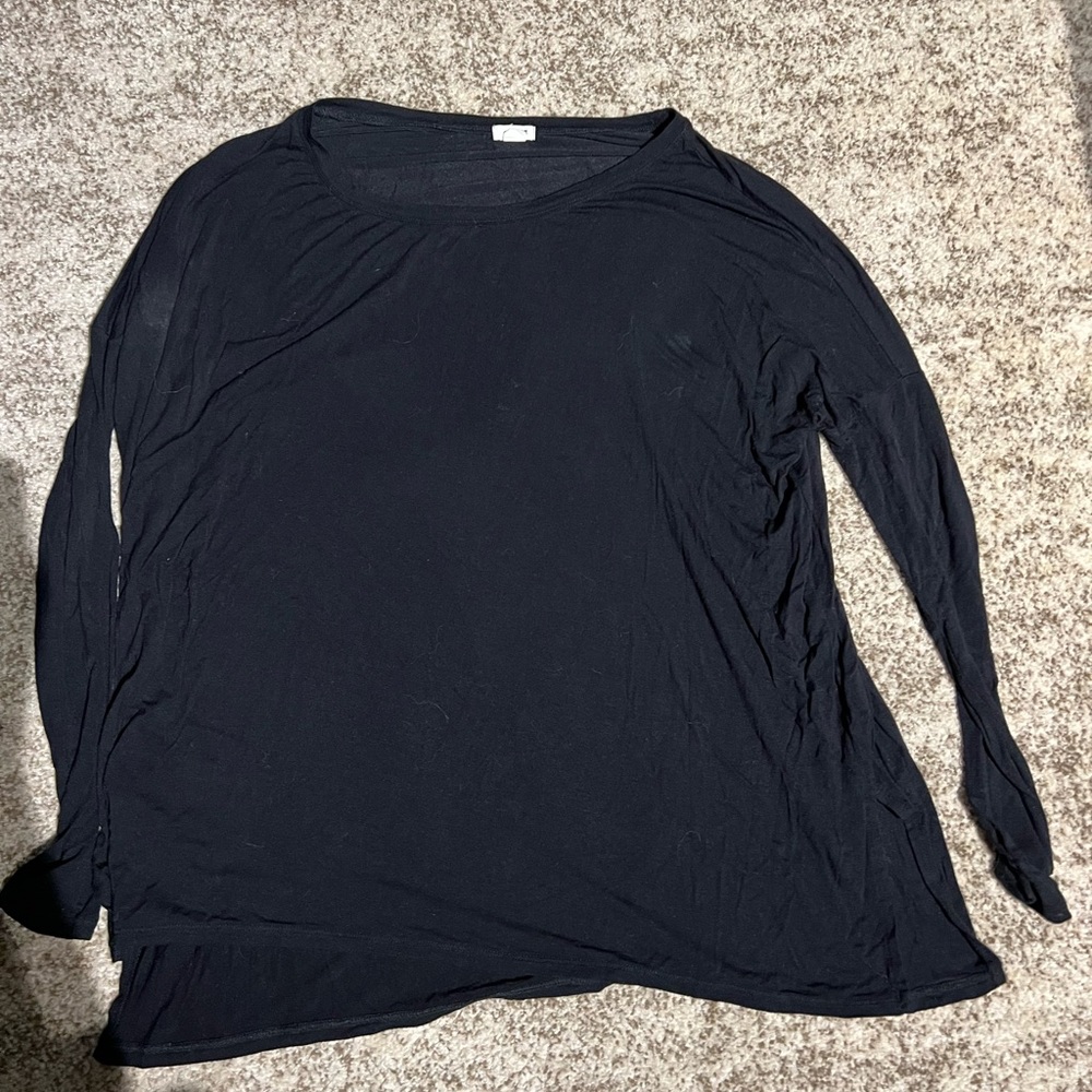 Black Flowy shirt